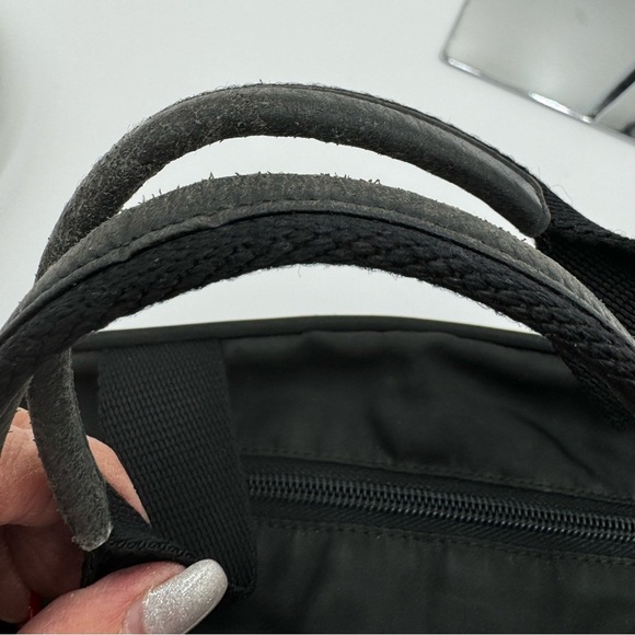 Prada - Authentic - Tessuto City Bag - Black Canvas with Lock & Key - Picture 11 of 16